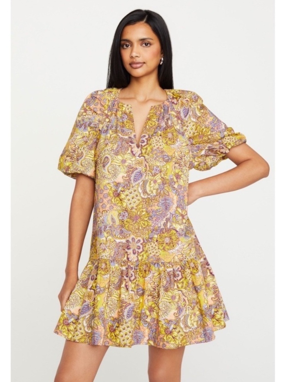Marie Oliver Greta Dress in Meadow - Picture 3 of 4